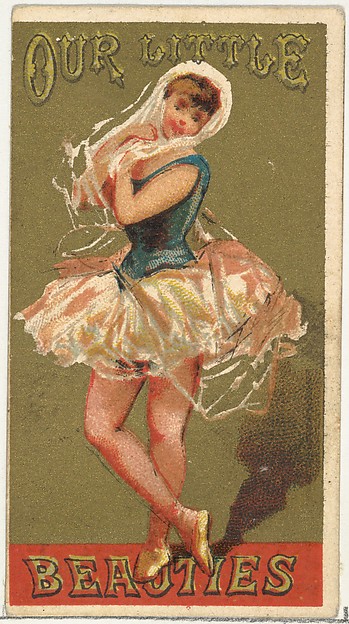 Allen & Ginter, From the Girls and Children series (N58) promoting Our Little Beauties Cigarettes for Allen & Ginter brand tobacco products