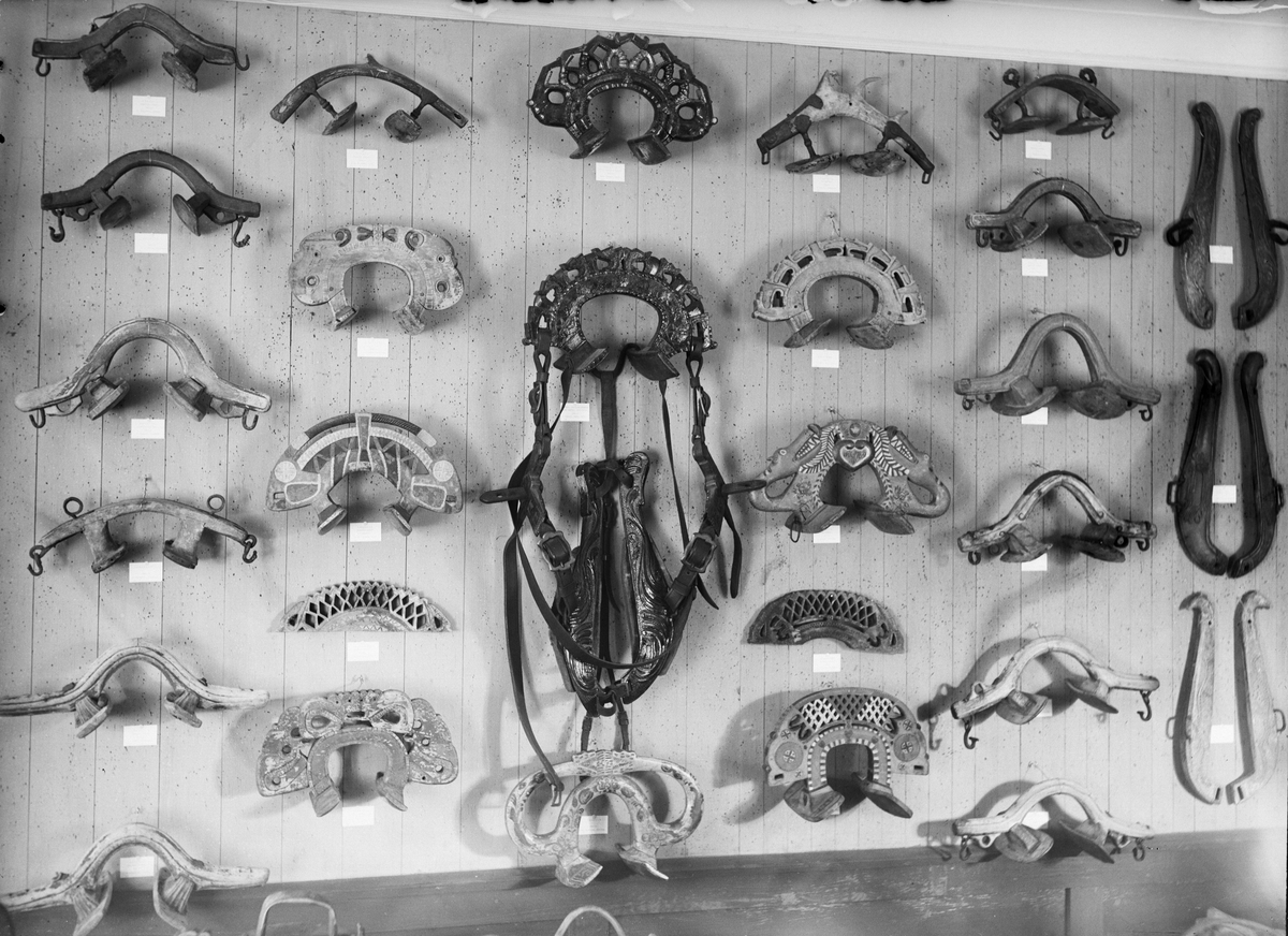 Paul Sandberg, Exhibition of harnesses and locomotives, probably from Upplandsmuseets, Uppsala