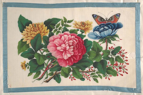Unidentified artist, Album Containing Twelve Paintings of Flowers