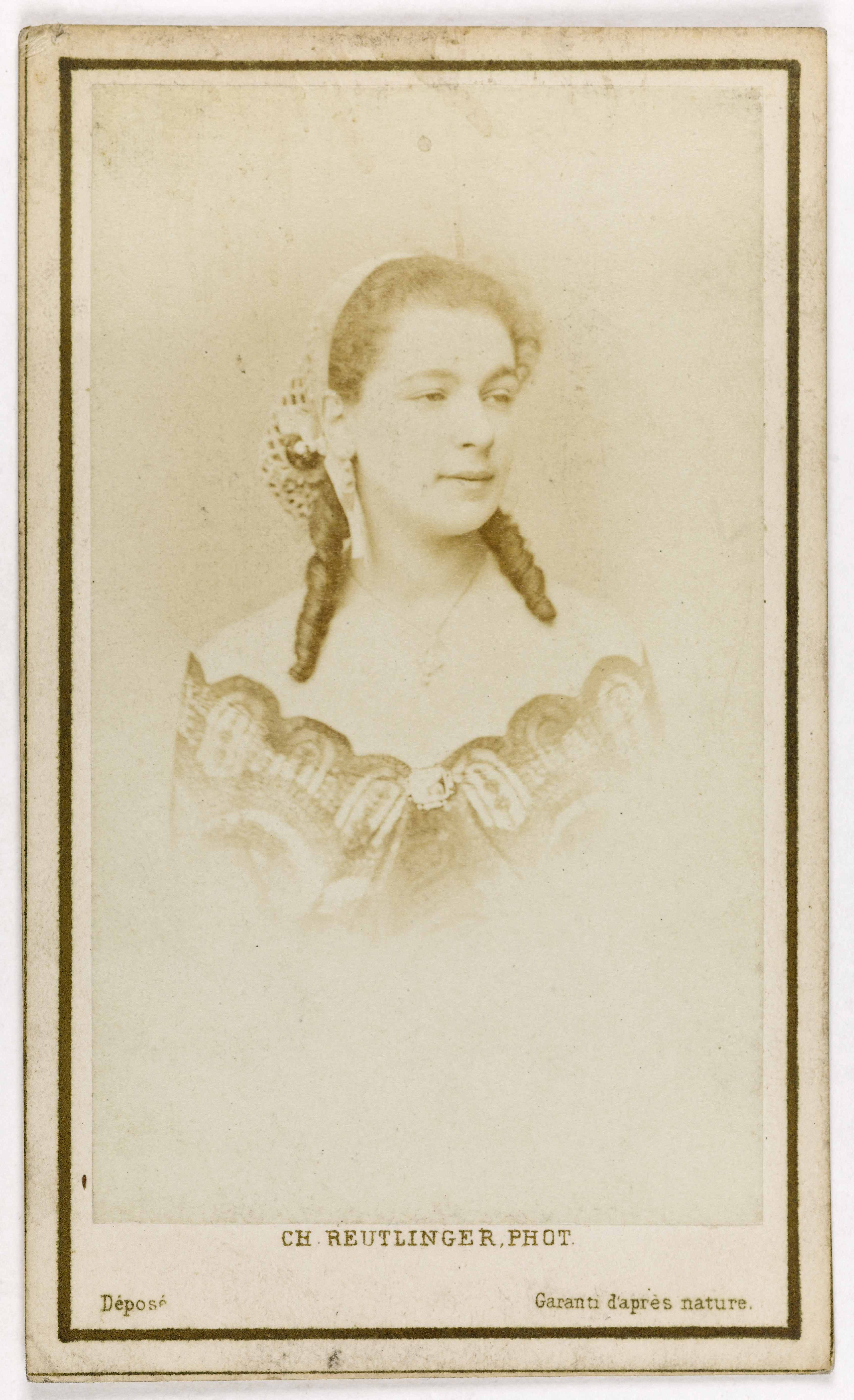 Charles Reutlinger, Portrait de Vaillant, actrice
