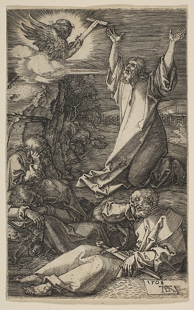 Albrecht Dürer, Christ on the Mount of Olives, from "The Passion"