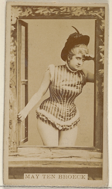 Allen & Ginter, May Ten Broeck, from the Actors and Actresses series (N45, Type 8) for Virginia Brights Cigarettes