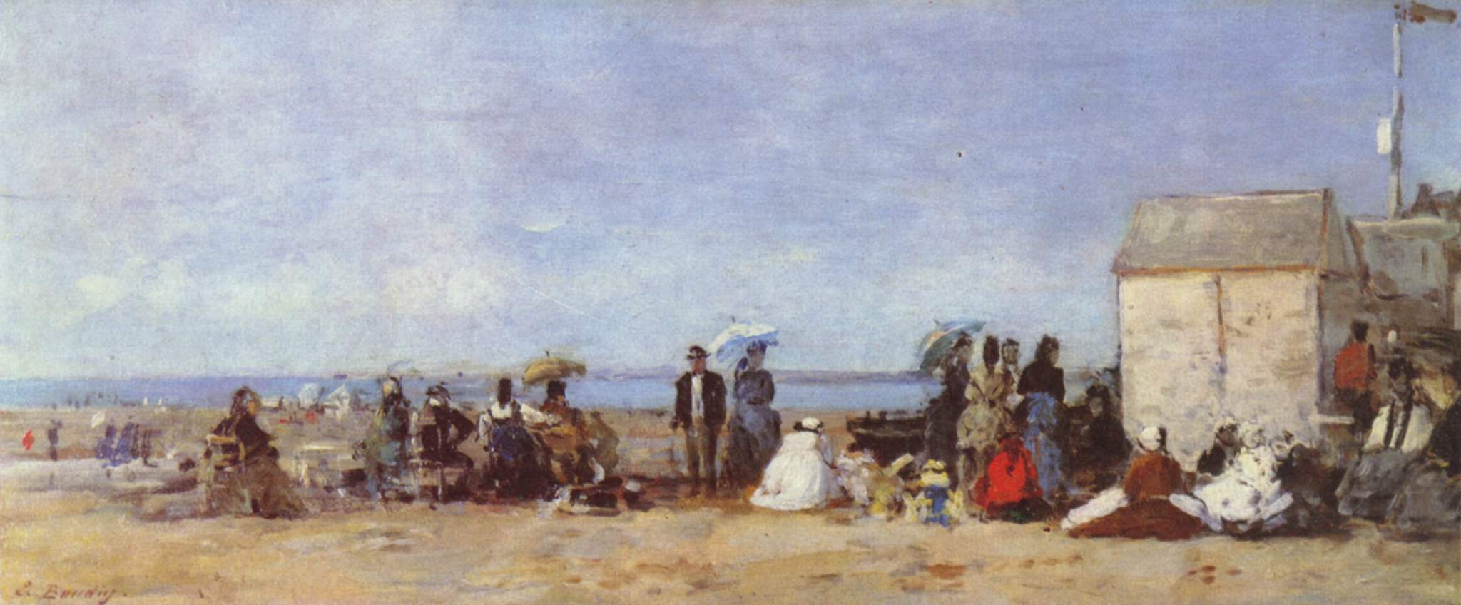 Eugène Louis Boudin, Beach Scene, Trouville