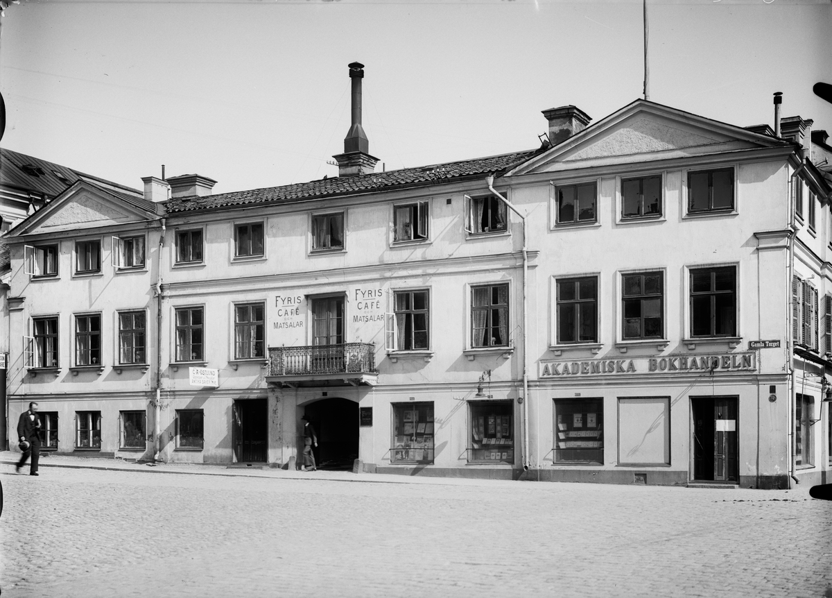 Paul Sandberg, Akademiska bokhandeln, Gamla torget, Uppsala före 1928