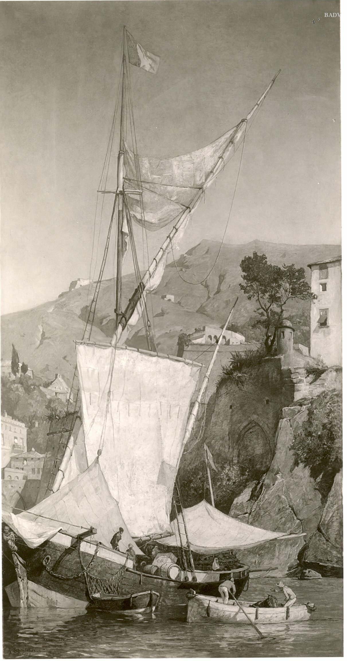 Gustav Schönleber, Einmaster im Hafen
