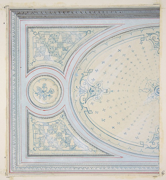 Jules-Edmond-Charles Lachaise, Design for the decoration of a ceiling