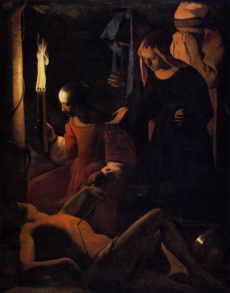 Georges de La Tour, Saint Sebastian Attended by Saint Irene