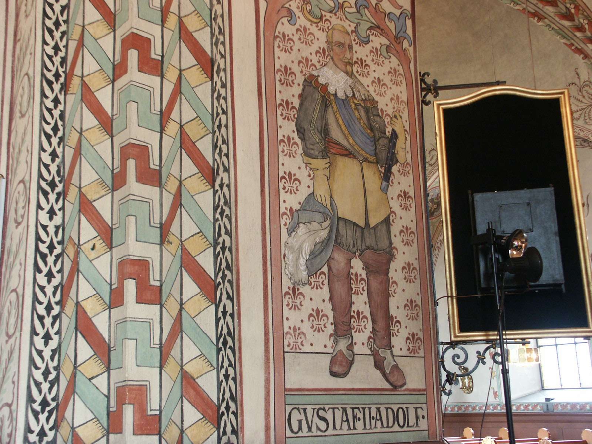 Johan Dellbeck, Kalkmålningar i Vårfrukyrkan, Enköping, Uppland 2004