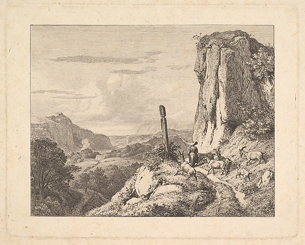 Johann Christoph Erhard, Young Woman with Six Goats