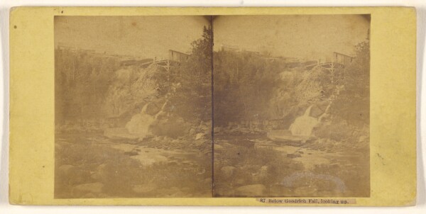 Unknown, Below Goodrich Fall, looking up.