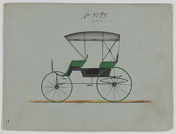 Brewster & Co., Design for Park Phaeton, no. 3894
