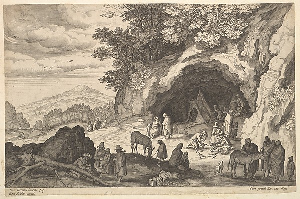Aegidius Sadeler II, Landscape with Gypsy Camp