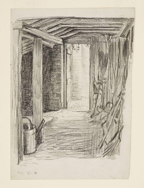 Potter, Beatrix, Interior of the potting-shed at Bedwell Lodge, Hertfordshire