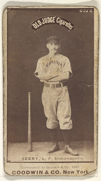 Goodwin & Company, Seery, Left Field, Indianapolis, from the Old Judge series (N172) for Old Judge Cigarettes