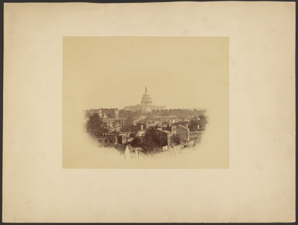 Unknown, [Distant view of U.S. Capitol]