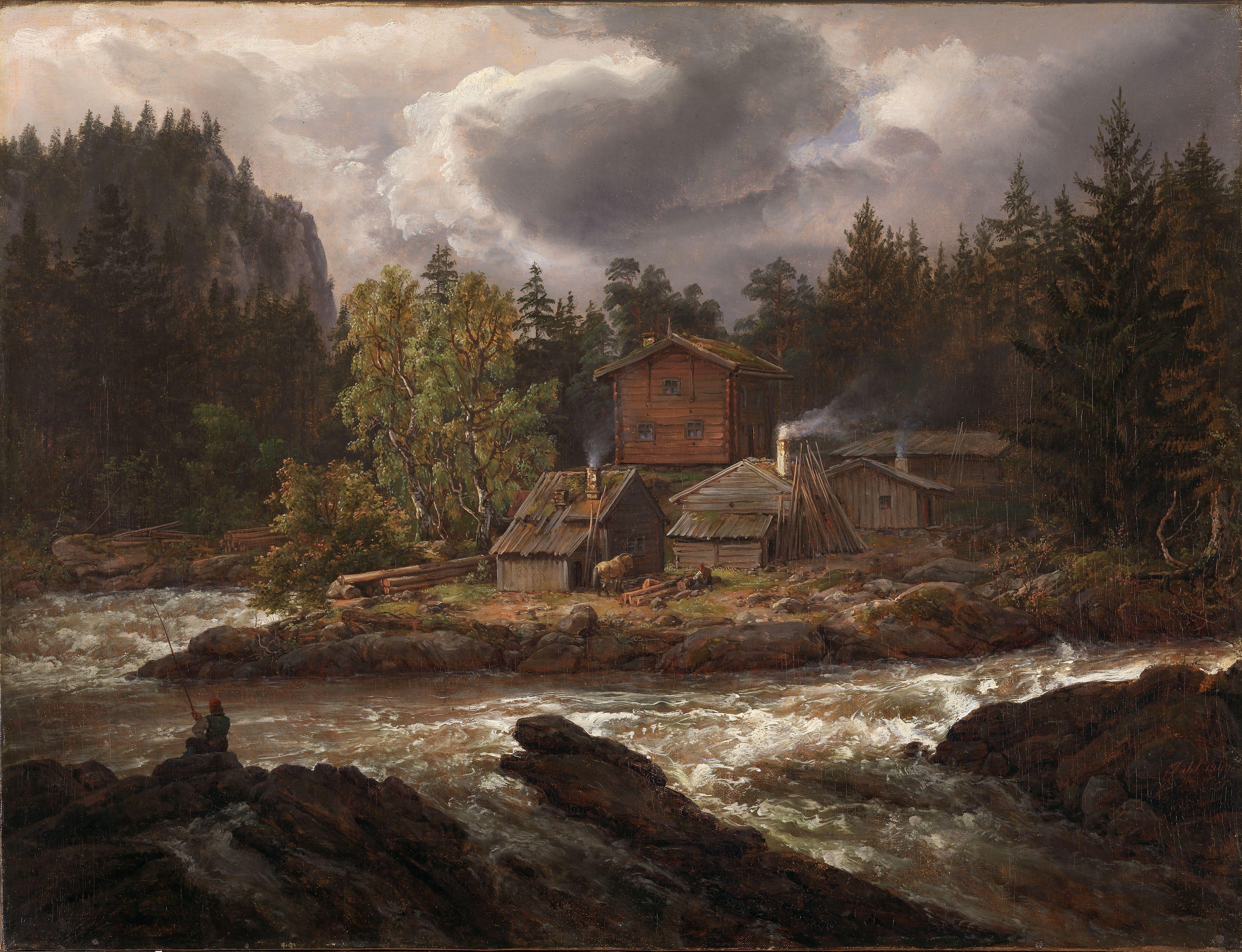 Johan Christian Dahl, View of Hønefossen