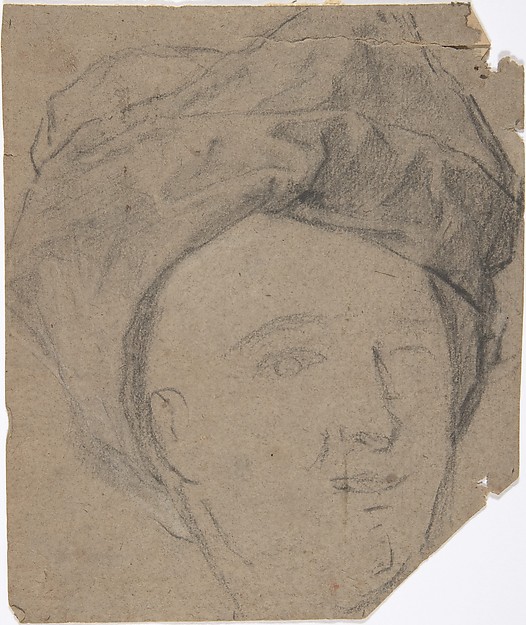 Anonymous, French, 18th century, Sketch of Man in Turban