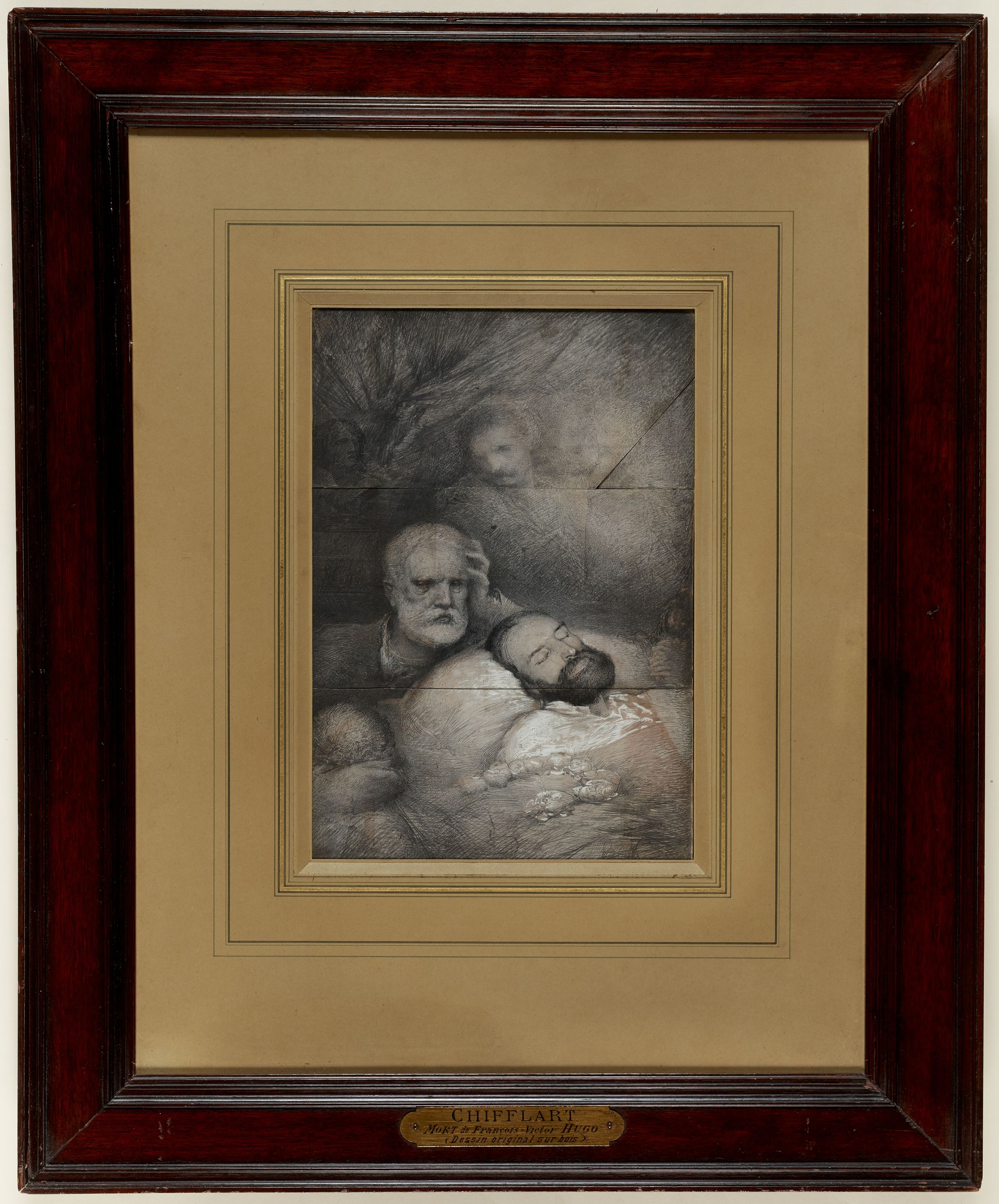 François Nicolas Chifflart, Mort de François-Victor Hugo (26 décembre 1873)