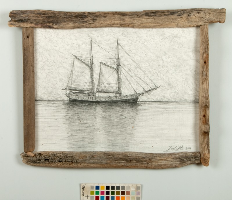 Voldemar (autor) Jõeleht, sailboat at sea