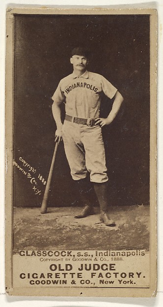 Goodwin & Company, Glasscock, Shortstop, Indianapolis, from the Old Judge series (N172) for Old Judge Cigarettes