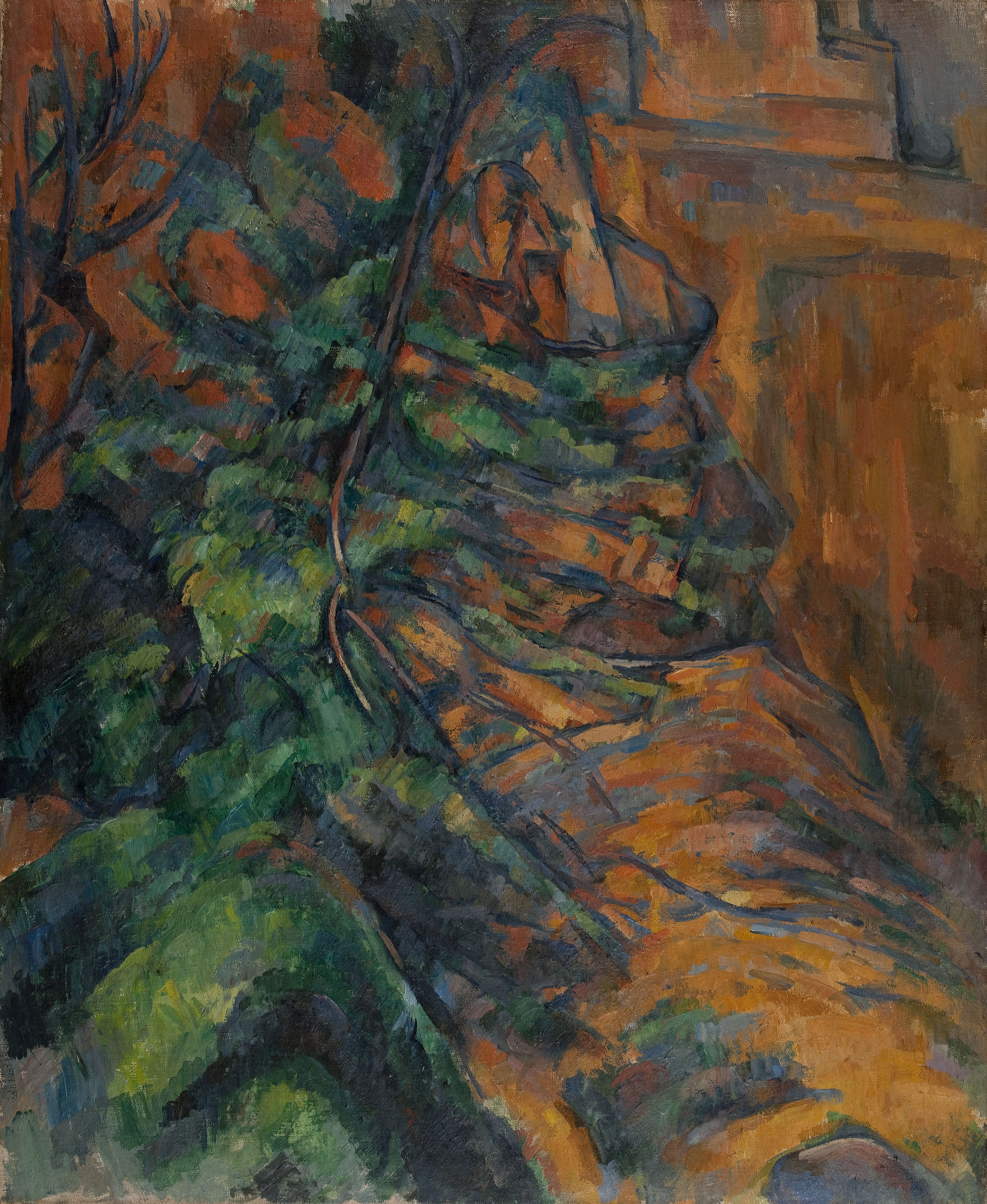 Paul Cézanne, Rochers et branches à Bibémus