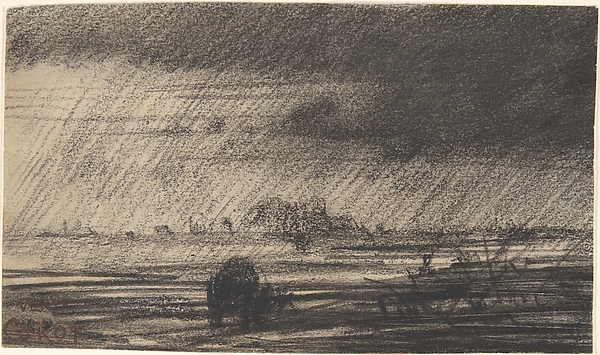 Charles-François Daubigny, Landscape in a Storm