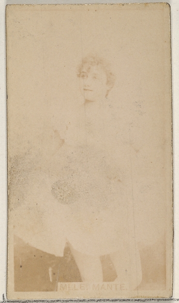 Allen & Ginter, Mlle. Mante, from the Actors and Actresses series (N45, Type 8) for Virginia Brights Cigarettes