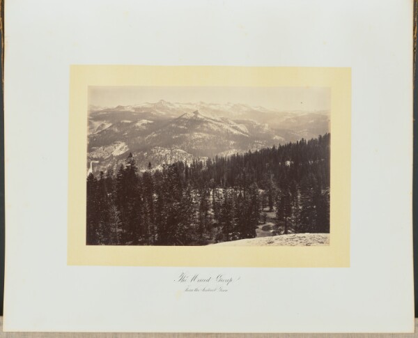 Carleton Watkins, The Merced Group From the Sentinel Dome