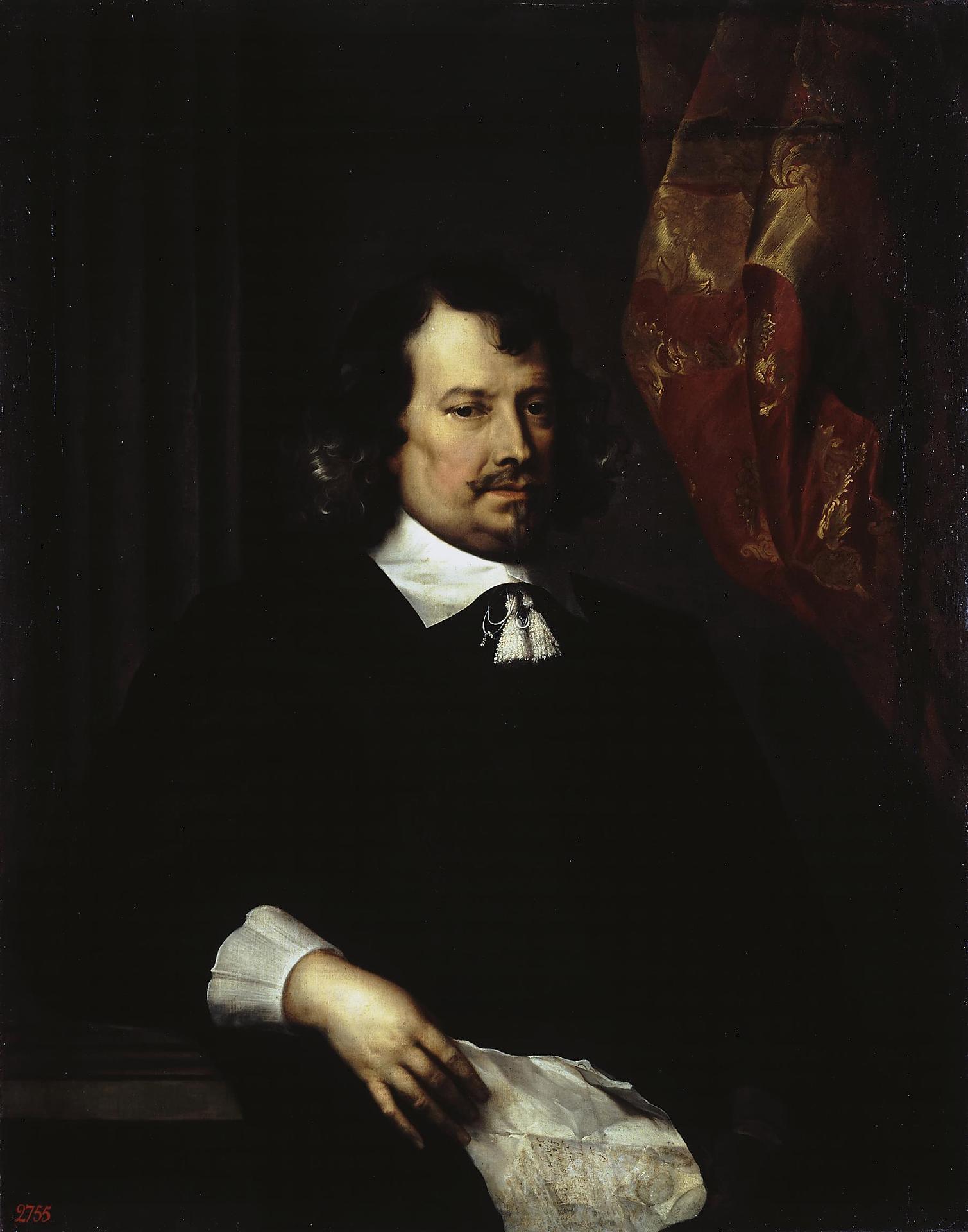 Pieter Thijs, Portrait of a Man Holding a Letter