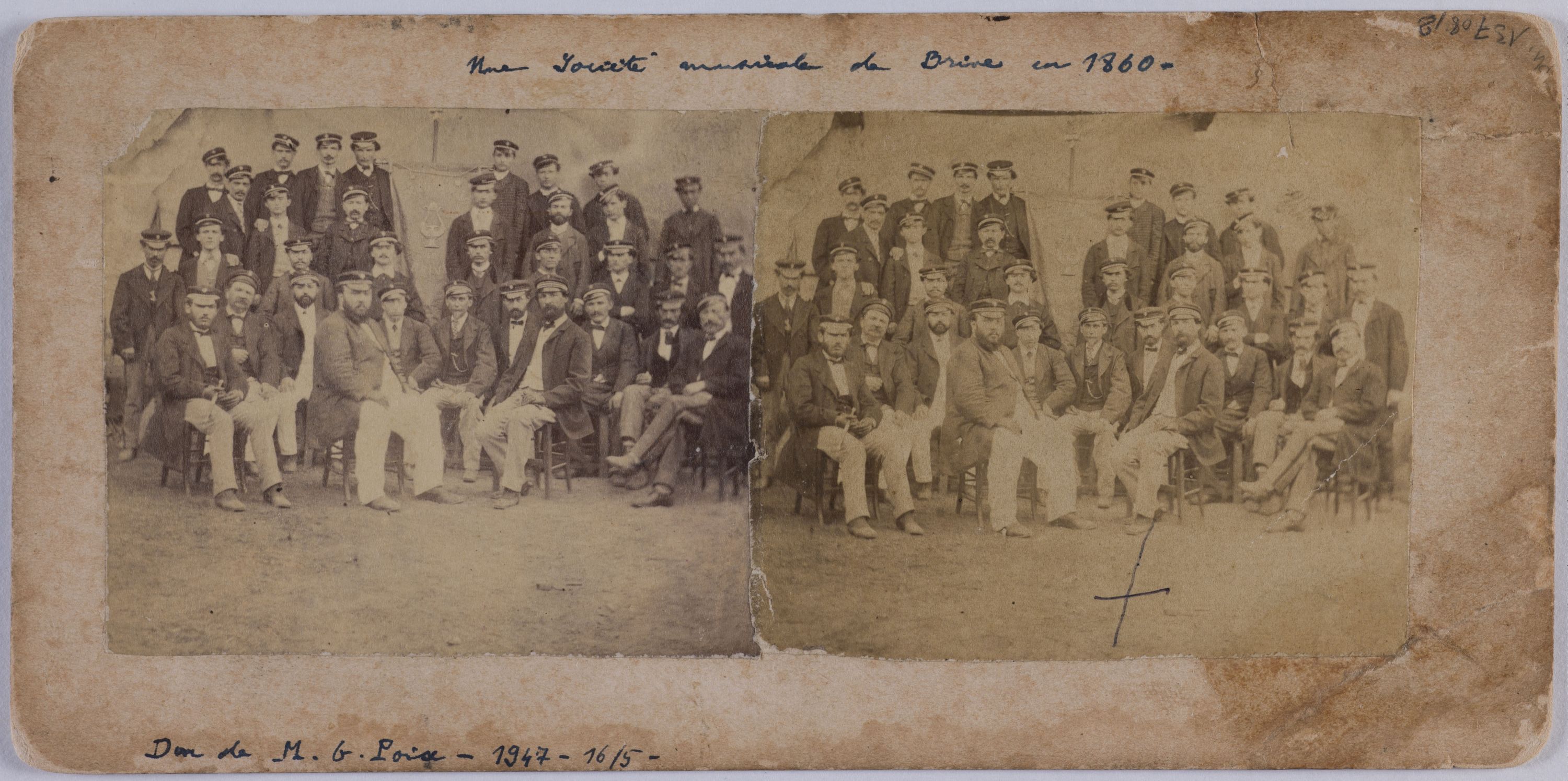 Anonyme, Une société musicale de Brive en 1860