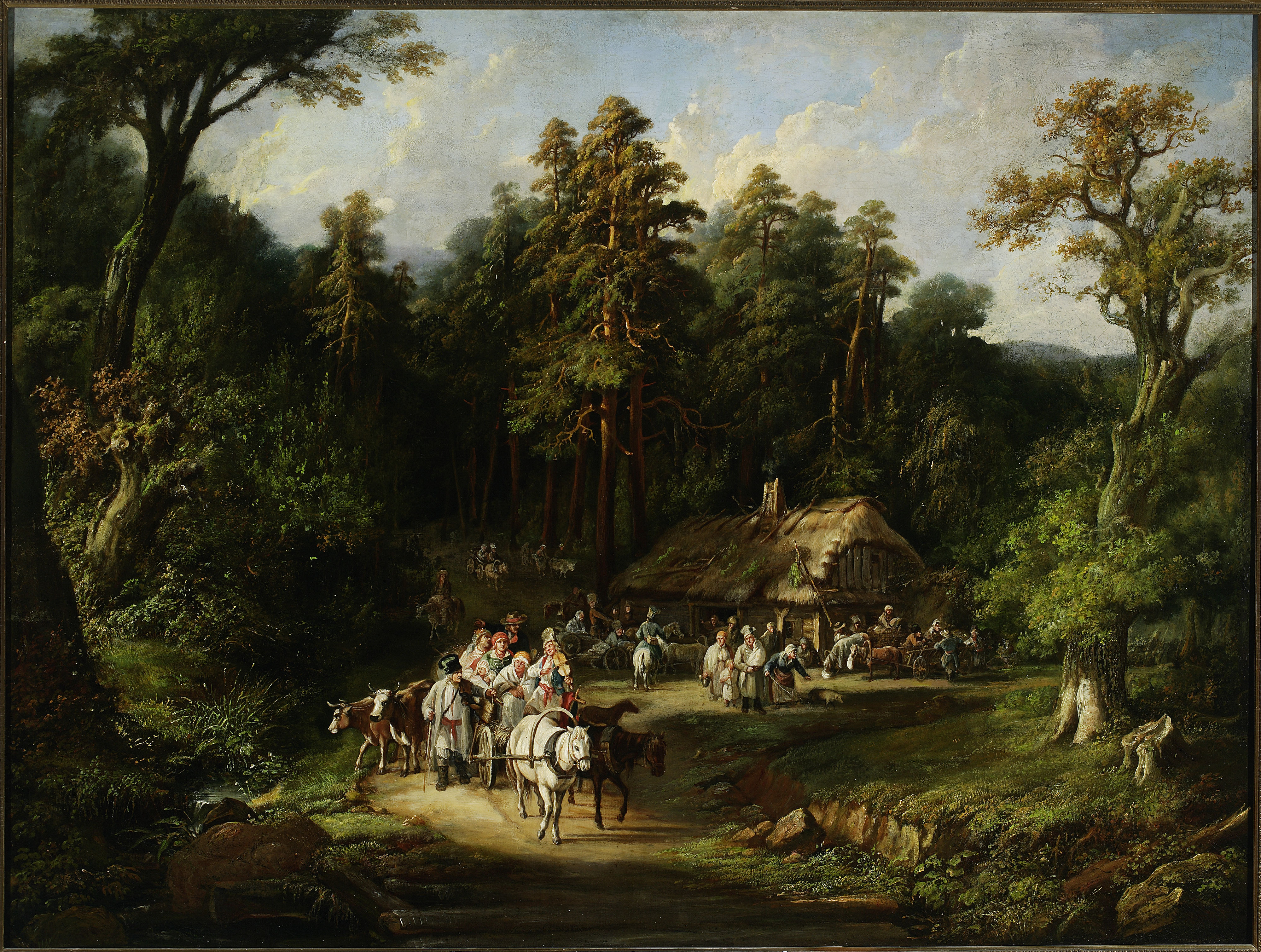 Jan Feliks Piwarski, The “Last Penny” tavern near Warsaw