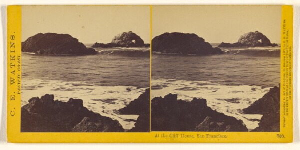 Carleton Watkins, At the Cliff House, San Francisco.