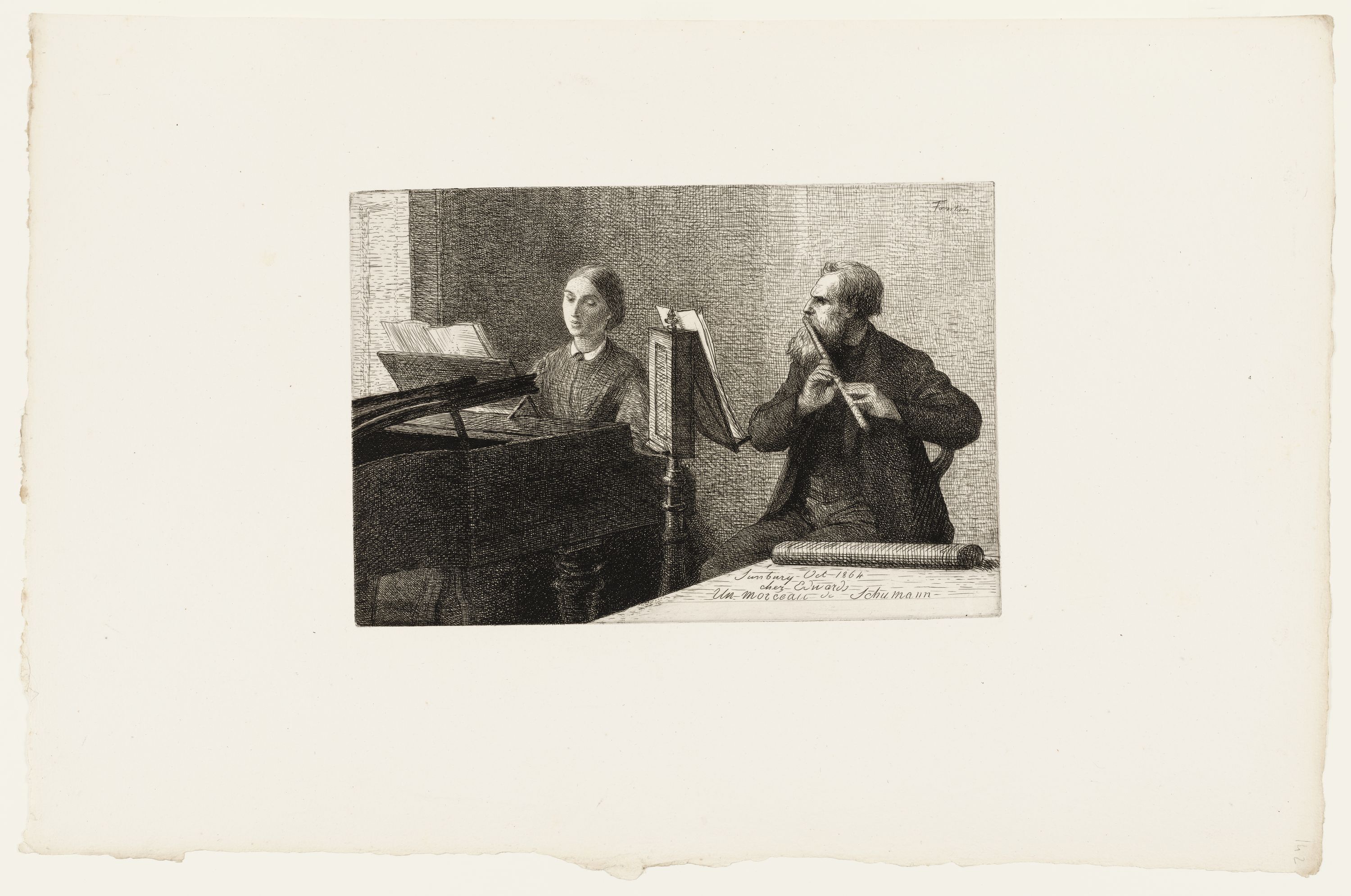 Henri Ignace Jean Théodore Fantin-Latour, Un morceau de Schumann, Hédiard, app. 2