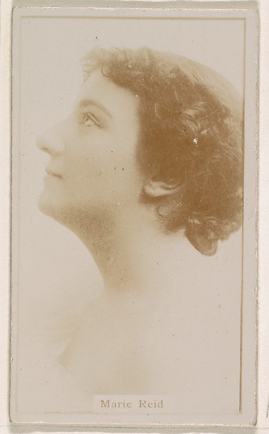 Kinney Brothers Tobacco Company, Marie Reid, from the Actresses series (N245) issued by Kinney Brothers to promote Sweet Caporal Cigarettes