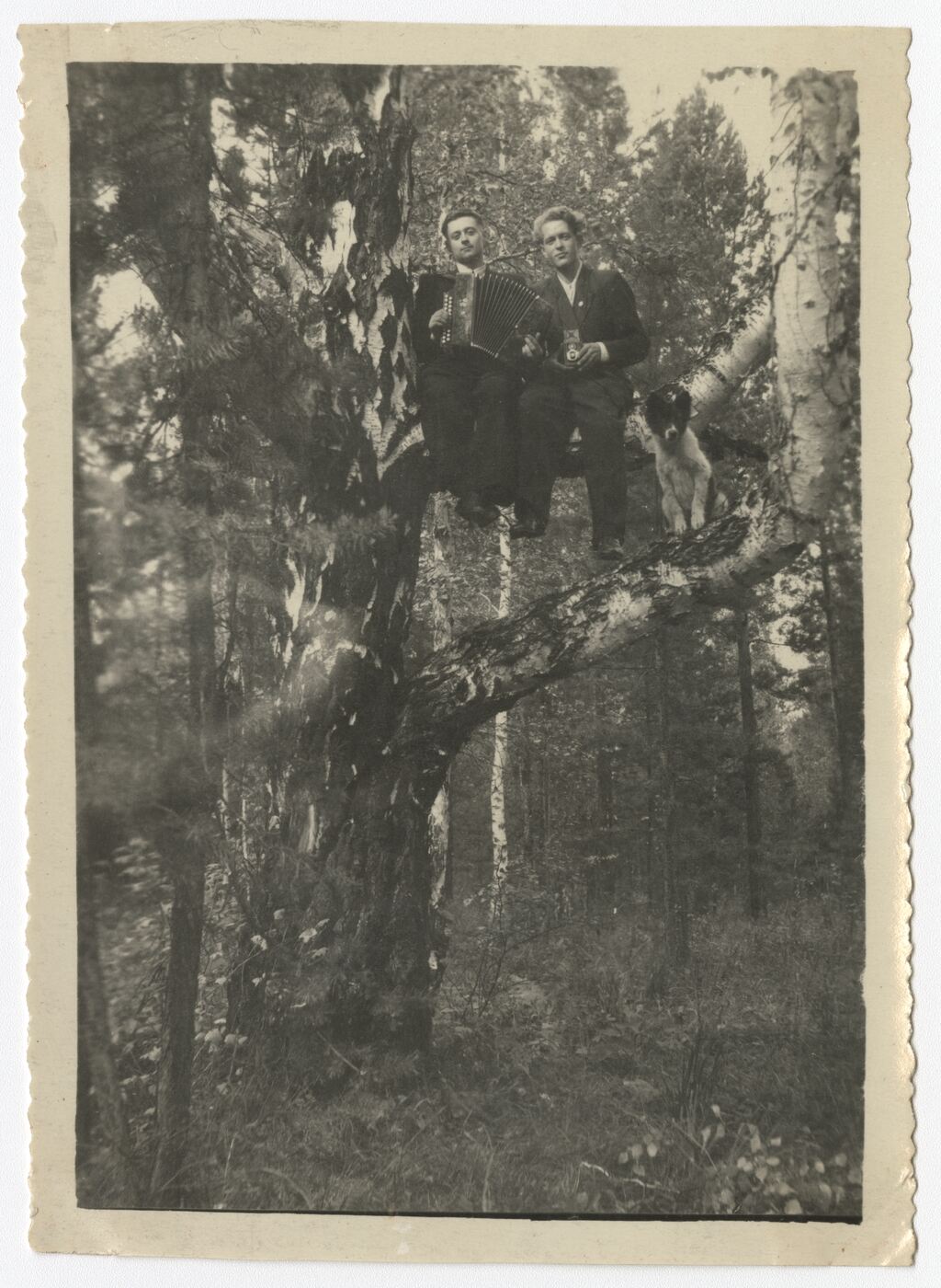 Nežinomas autorius, Jonas Čerba su draugu