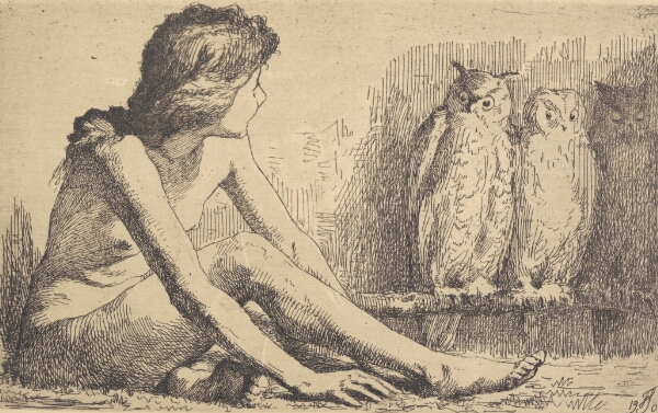 Frans Schwartz, Pigen med uglerne