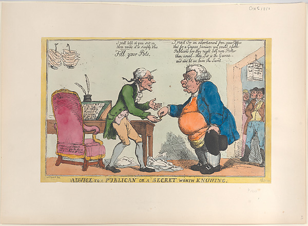 Thomas Rowlandson, Advice to a Publican, or a Secret Worth Knowing