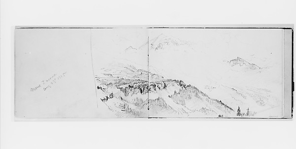 William Trost Richards, Mount Tacoma Aug 23 1885 (from Sketchbook X)