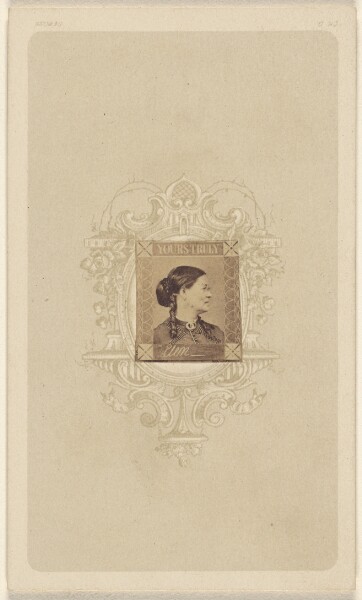 Unknown, "Yours Truly, Elen" [Unidentified woman in profile]