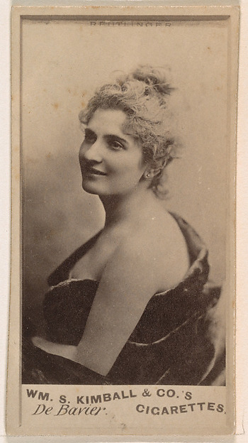 William S. Kimball & Company, Miss de Bavier, from the Actresses series (N203) issued by Wm. S. Kimball & Co.