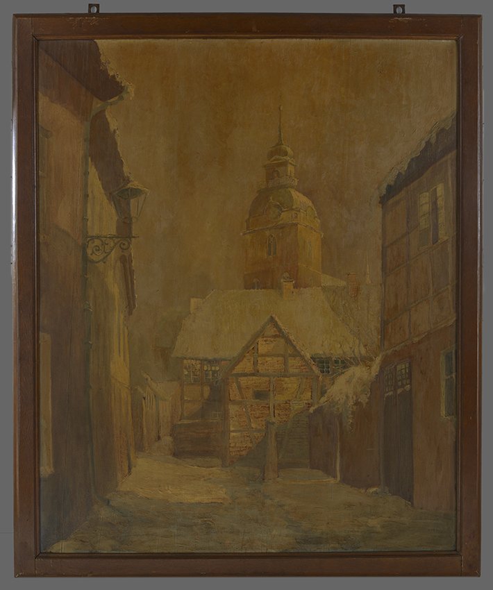 Paul Hildebrandt, Gotthardtwinkel mit Gotthardtkirche (IX), wohl 1917