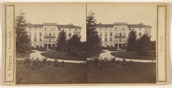 Adolphe Braun, Zurich. Pension Baur au Lac.