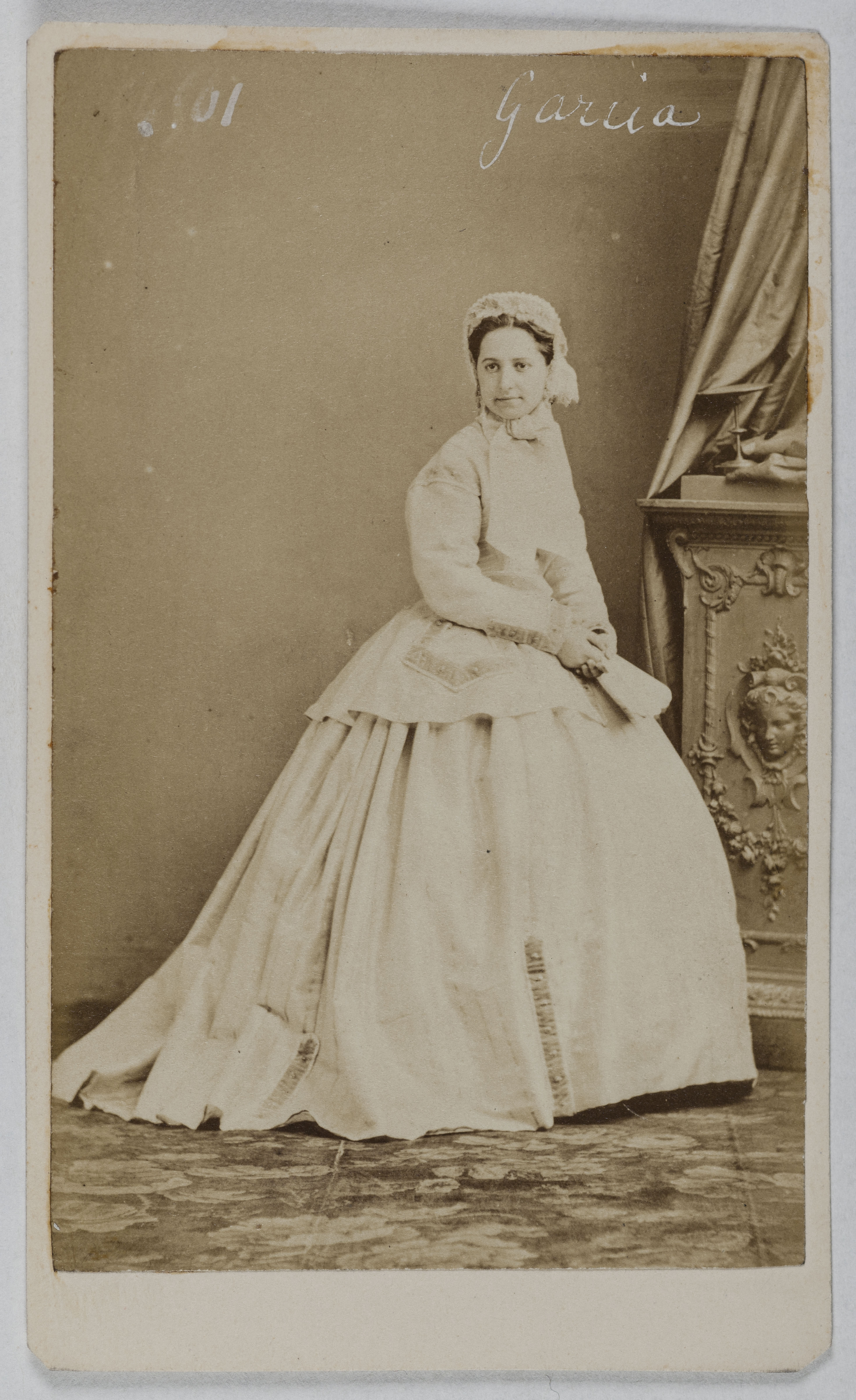 Anonyme, Portrait de Garcia (épouse A. Houssaye), (théâtre des Italiens)