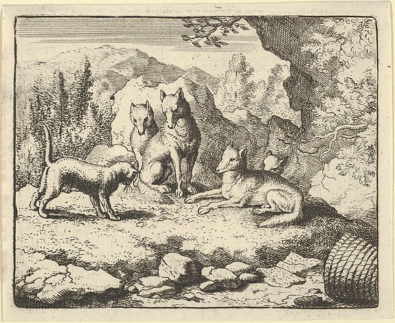 Allart van Everdingen, The Cat Calls Renard to Appear before the Tribunal from Hendrick van Alcmar's Renard The Fox