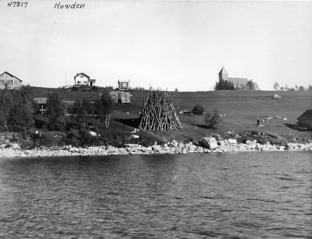Anders Beer Wilse, Mosvatnet, Hovden, Bebyggelse