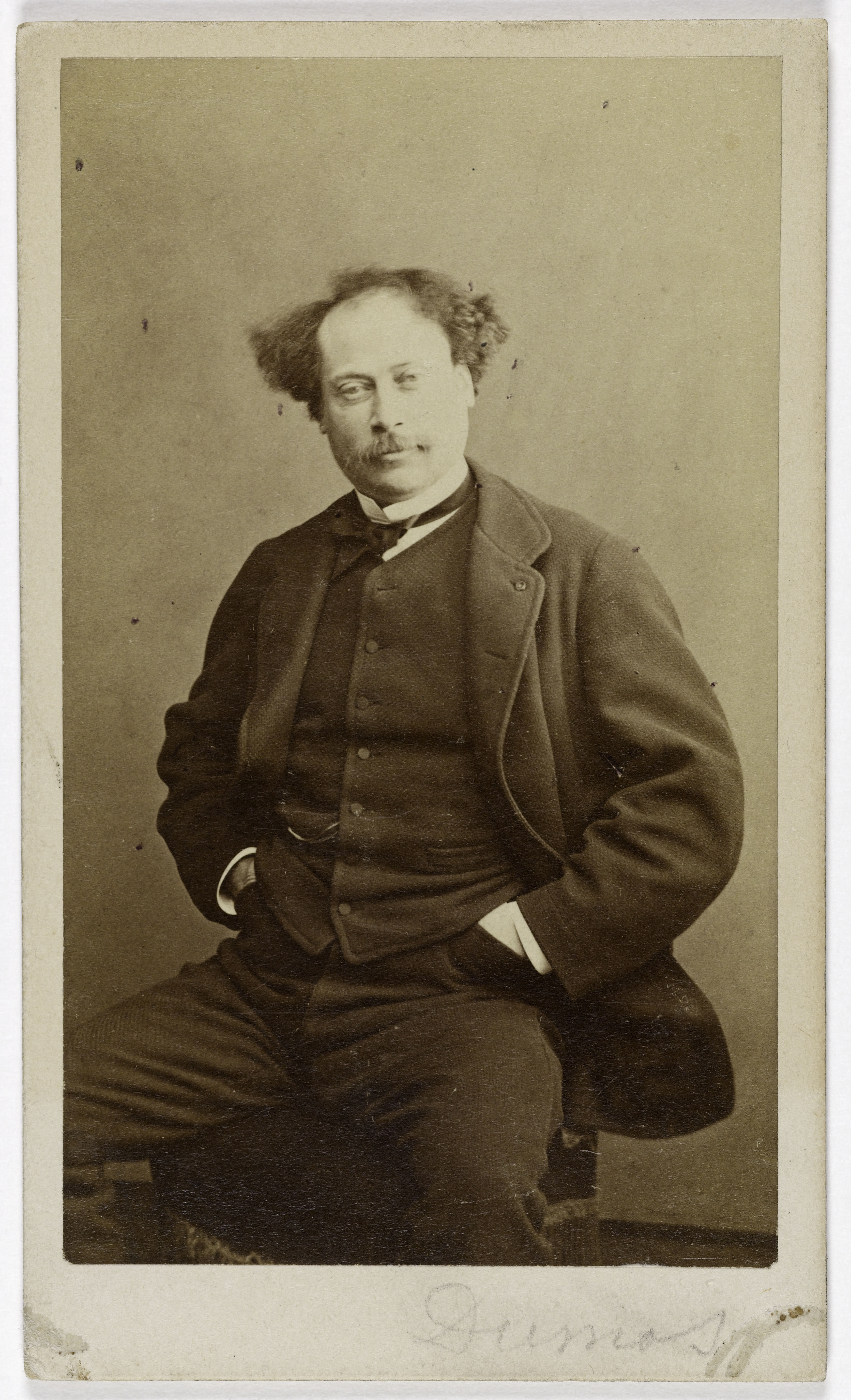 Anonyme, Portrait d'Alexandre Dumas (Fils) (1824-1895), (romancier)