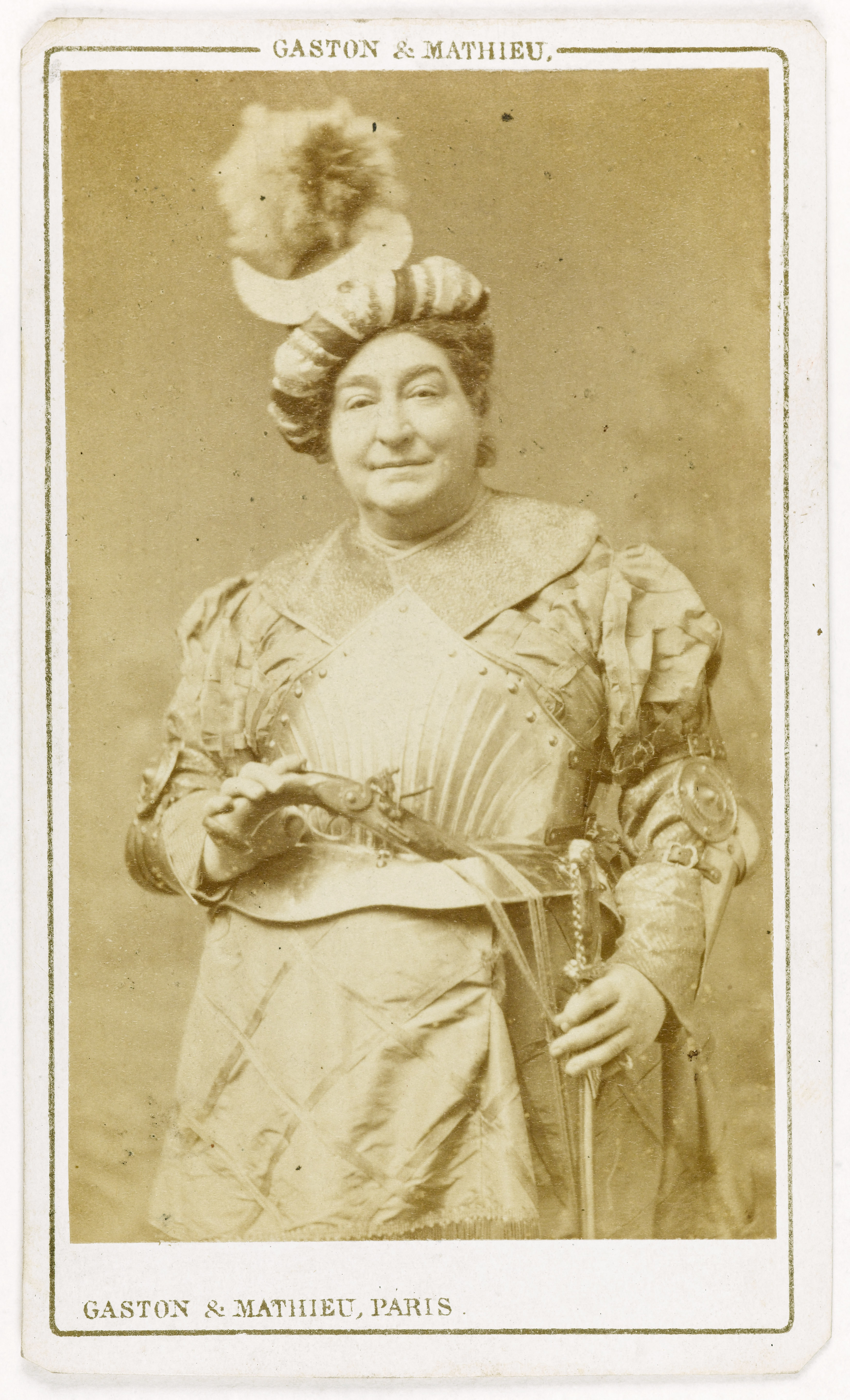 Gaston & Mathieu, Portrait de Mme Thierret (Félicia Georgin, dite), (-1873), (actrice)