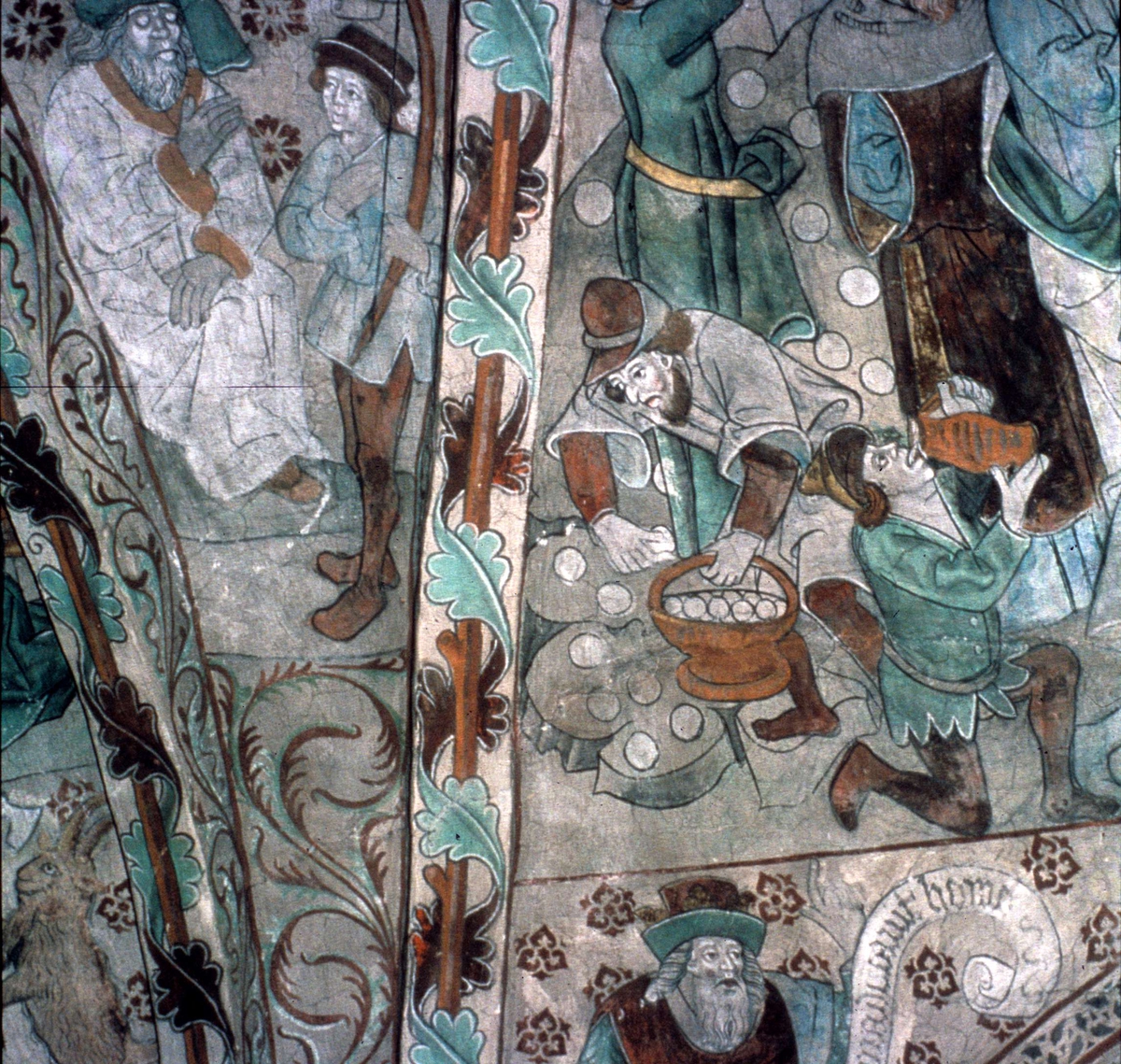 Ola Ehn, Målning av Albertus Pictor, Härkeberga kyrka, Uppland 1980