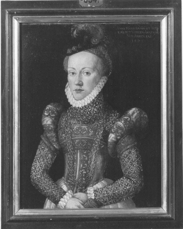 Hans Schöpfer (II), Bildnis der Anna Maria Kain, Vermählte von Annaberg