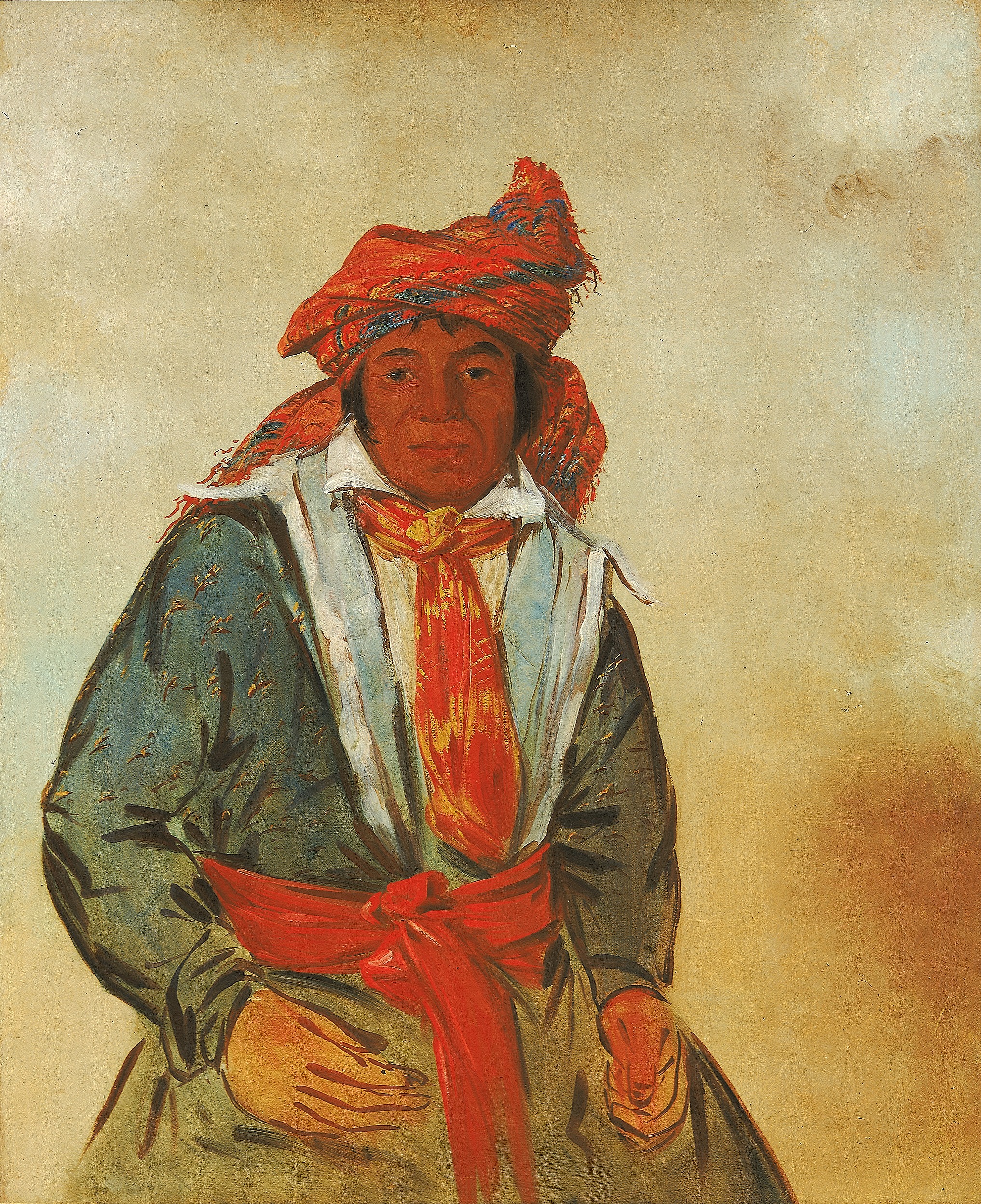 George Catlin, Wat-ál-le-go, a Brave